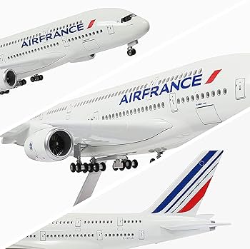 ◢Air　France／Airbus／a380新品ダイキャストModel Amazon.com: QIYUMOKE A380 France 1/160 Large Scale Airplane