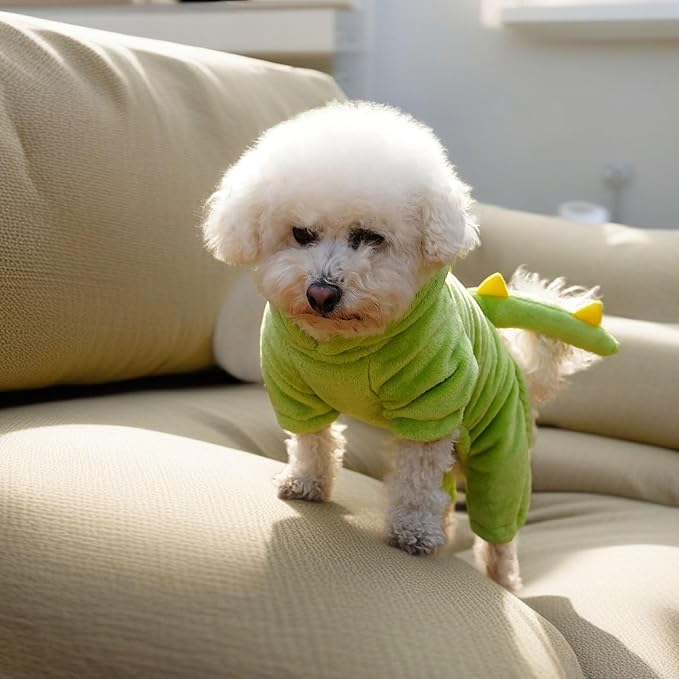 Suéter para Perro Pequeño Mediano Disfraz de Dinosaurio Frenchie FB miniatura 8