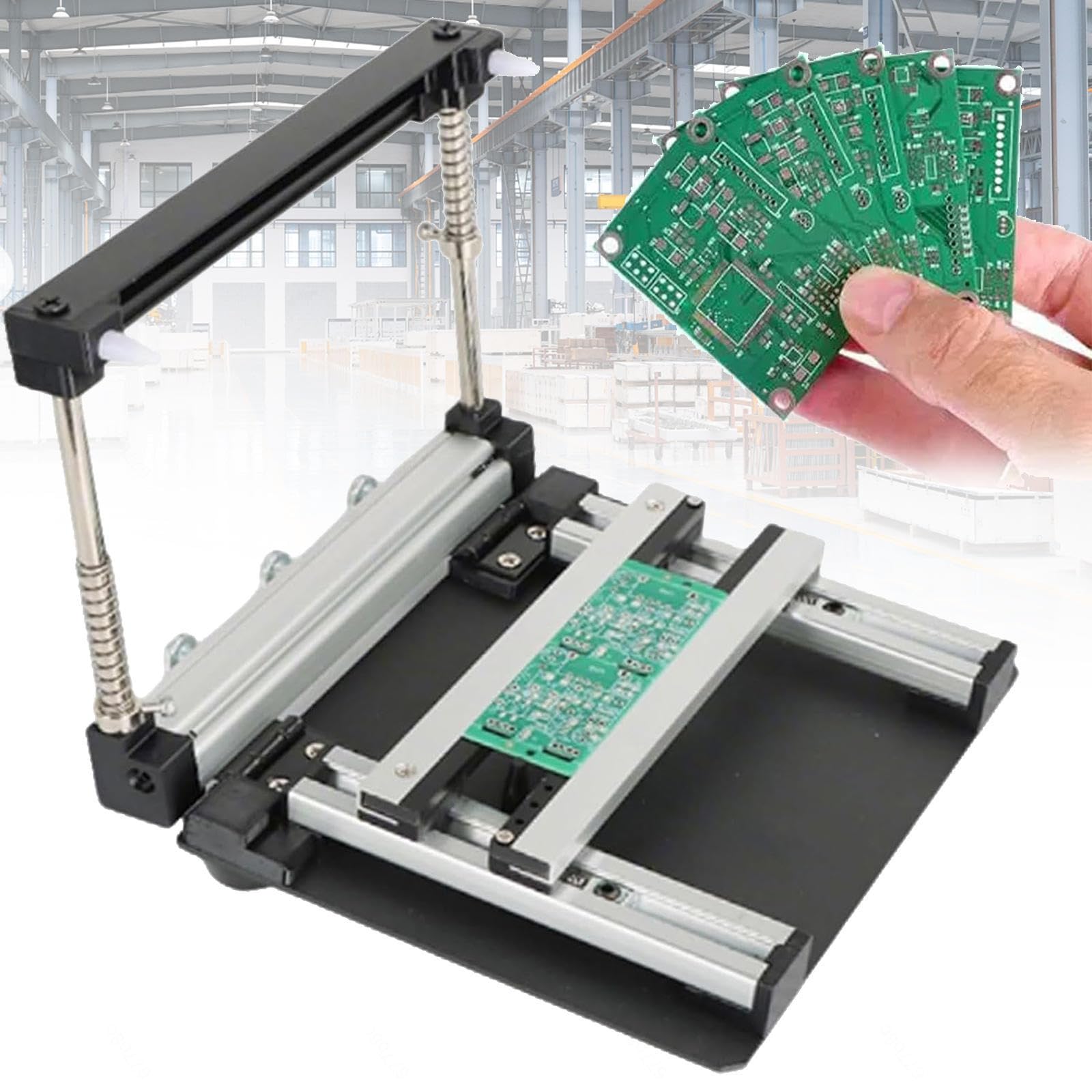 Petite station de sérigraphie manuelle pour atelier électronique
