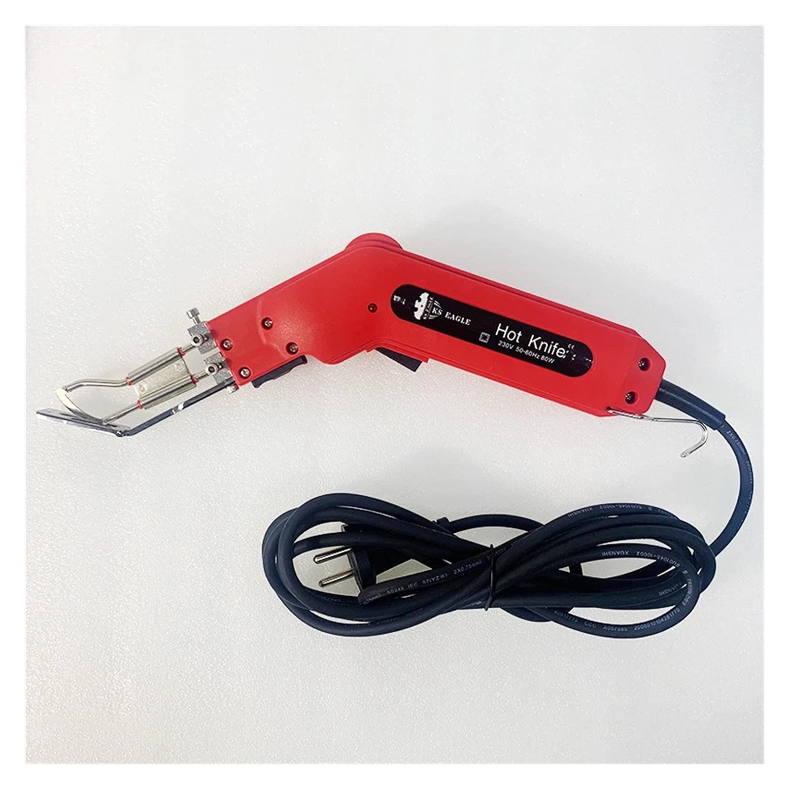 Przecinaki do drutu Hand Hold Heating Nóż Nóż Knife Hot Cutter Tkaniny Pianka Rope Elektryczne narzędzia do cięcia Ciepła nóż Nóż do styropianu, narzędzie do cięcia pianki (Color : RC80 RED B12 G03)