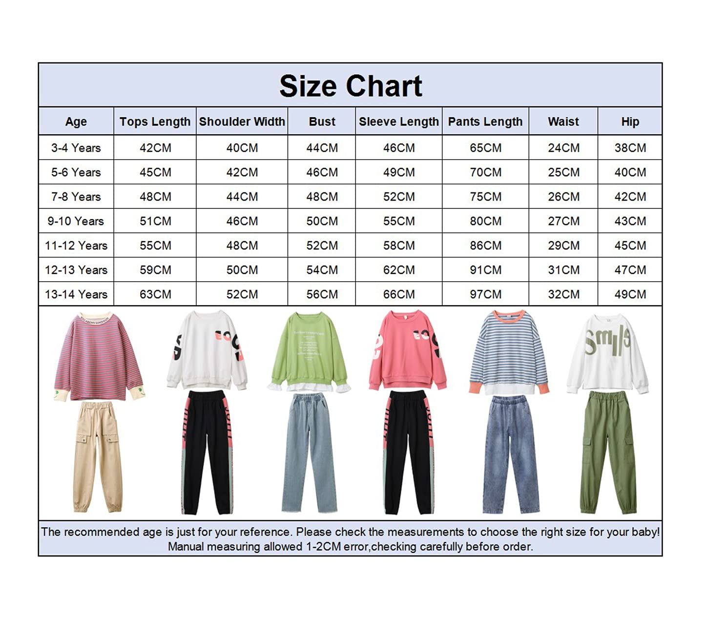 amropi Niña Jogging Chándales Rayas Sudadera y Pantalones 2 Piezas Conjunto de Ropa para 3-14 años
