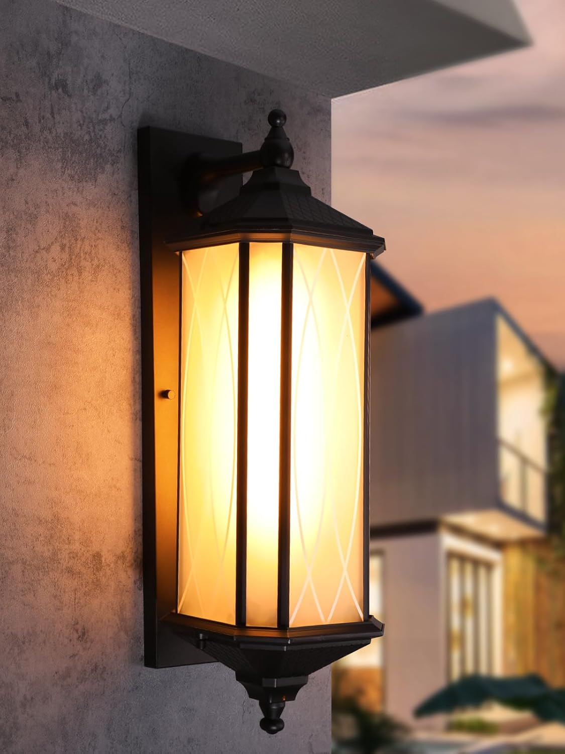 LEONLITE Large 23 Inch Outdoor Wall Lights, Classical Style Wall Lantern, Max 60W E26 Base, Exterior Light Fixtures Wall Mount, Porch Light, Wall Sconce for Patio Garage Stairs, Oil Rubbed Bronze