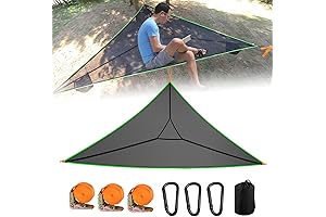 Triangle Hammock Multi Person 3 Point Tree Hammock, 13Ft Extra Large Sky Camping Hammock
