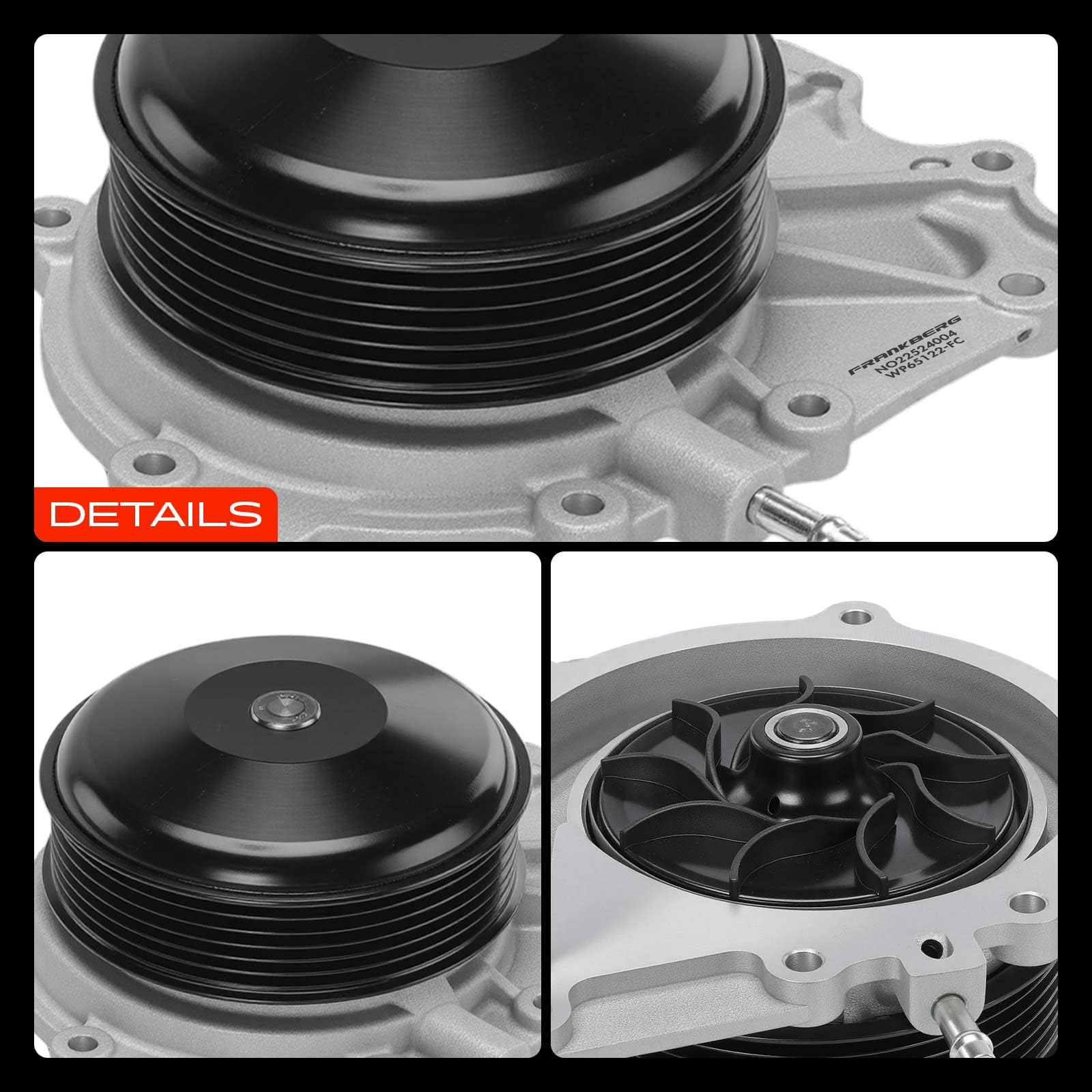 Frankberg Pompa acqua Pompa refrigerante Compatibile con Classe E T-Model S212 Classe C W205 Classe C T-Model S205 GLC X253 GLC Coupé Replace# 6512005101
