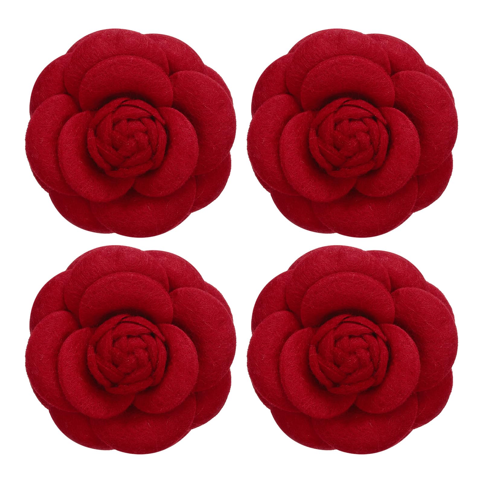 PATIKIL Camellia Fabric Pin, Flower Brooch Artificial Flowers Brooches for Women Girls Cloth Wedding Party Decor Accessories Gift