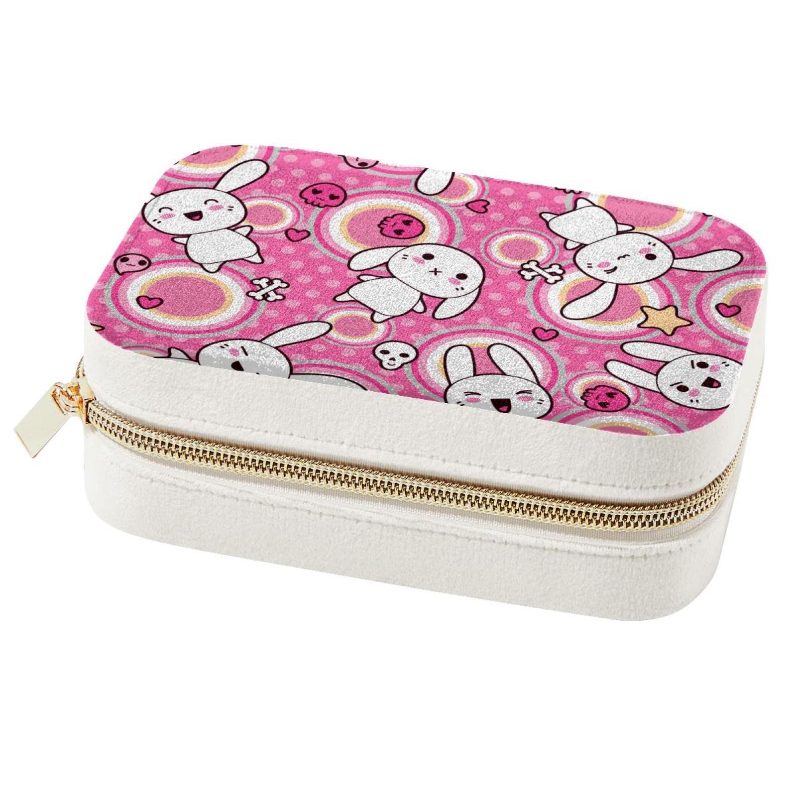 Boîte à bijoux portable de voyage pour bagues et colliers