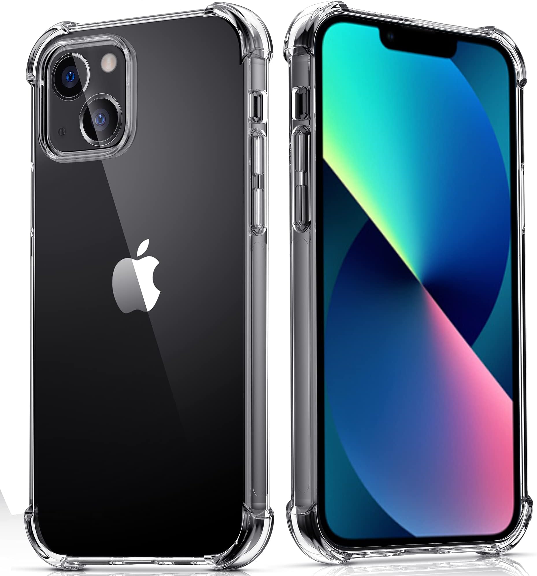 Migeec Clear Case for iPhone 13 Transparent Phone Cover Shockproof Protective