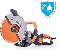 Evolution R12DCT 12" Electric Concrete Saw - 4-1/2" Cut Depth, Water Dust Suppression, Premium Diamond Blade Included