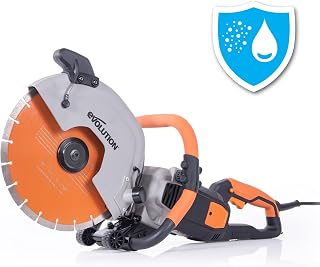 Evolution R12DCT 12" Electric Concrete Saw - 4-1/2" Cut Depth, Water Dust Suppression, Premium Diamond Blade Included