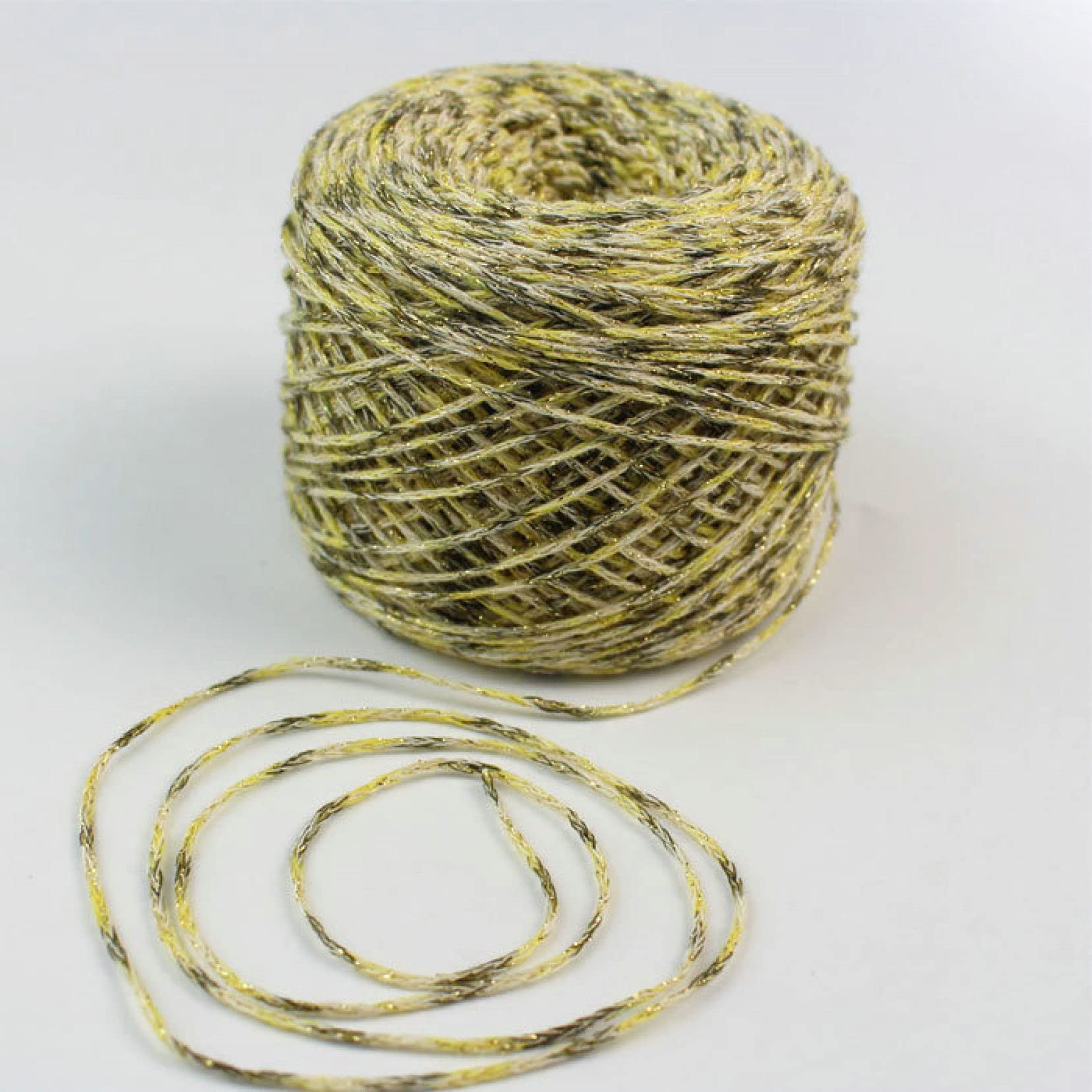 włóczka włóczka do robótek ręcznych 200g/partia włóczki do robienia na drutach i szydełkowania Matethreads DIY Yarns Szydełkowanie Metaliczne + Bawełniane Metalizowane Nici Do Robienia Na Rękę(Goose y