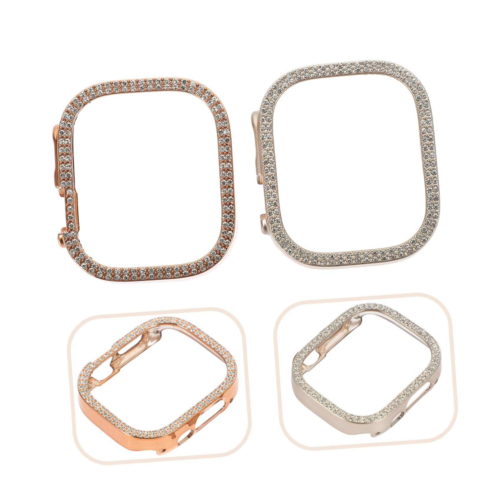 DOITOOL 10 Pièces boîtier de Montre Pomme Accessoires de Montre Couvercle de remplaçable Coque de Couverture de Creux Cas Source de Pare-Chocs Ultra