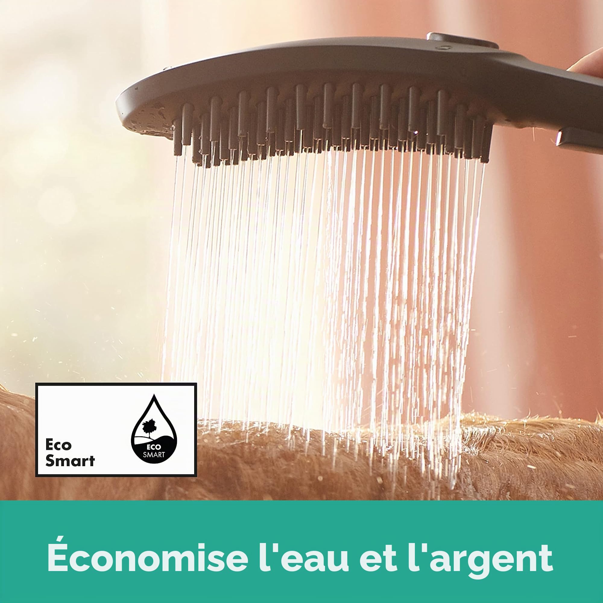hansgrohe DogShower Douchette pour chien 150 3 jet avec buses massantes, noir mat, 26640670