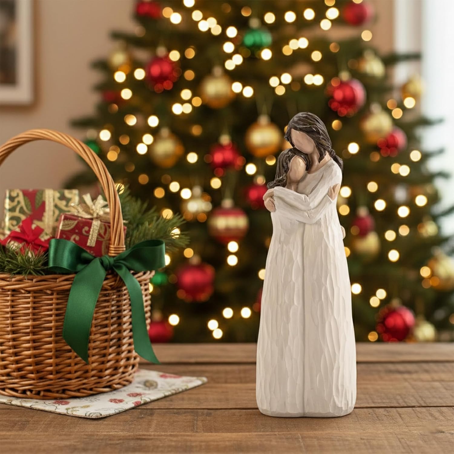 Gifts for Mom from Daughter, Mother and Daughter Hugging Figurines - Perfect for Mothers Day Christmas or Birthday Gifts, Resin, 9.8" H - Image 8