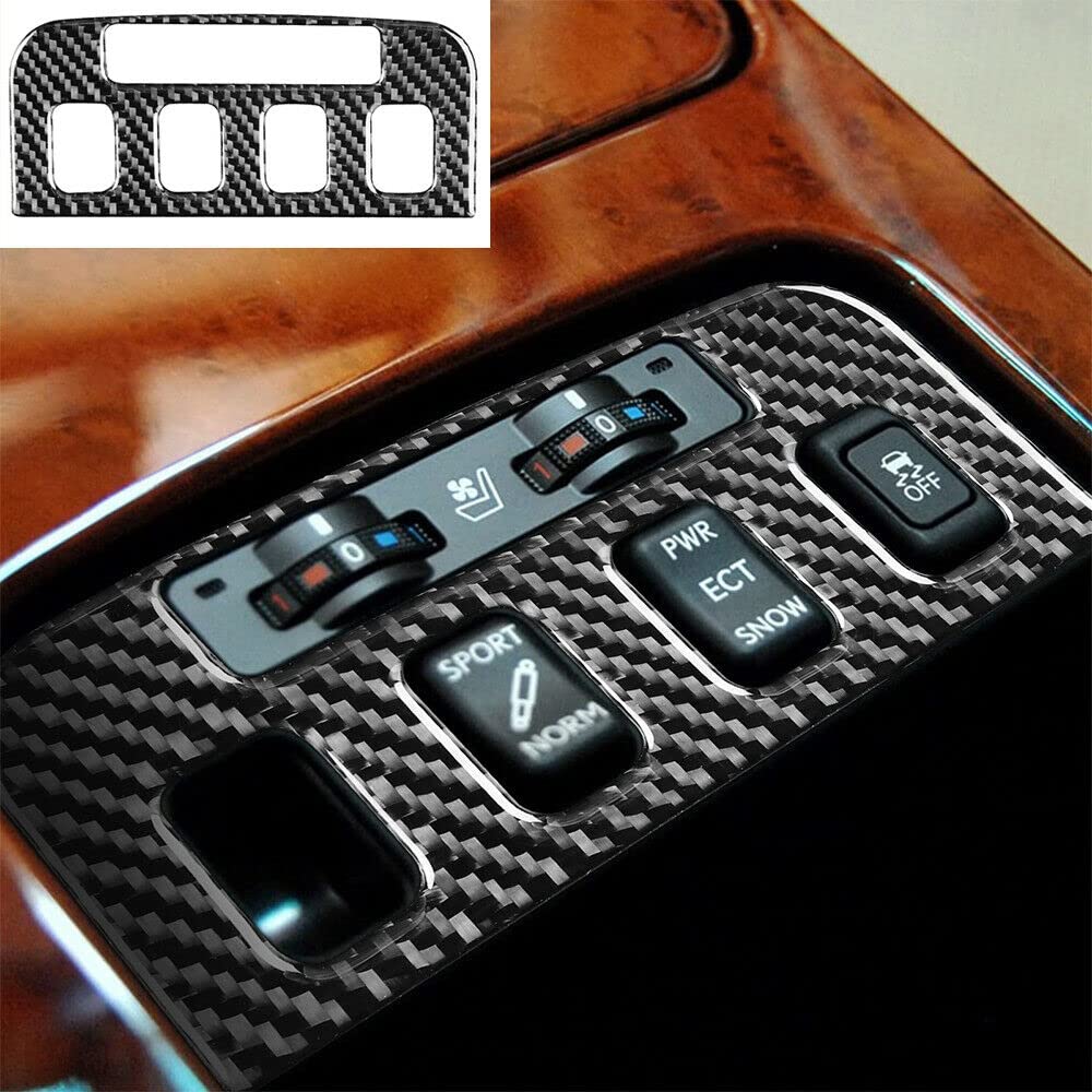 Car Interior Accessories 8-Piece Carbon Fiber Dashboard Interior Decal Set for Lexus GS 2006-11 Carbon Fiber Interior Full Set