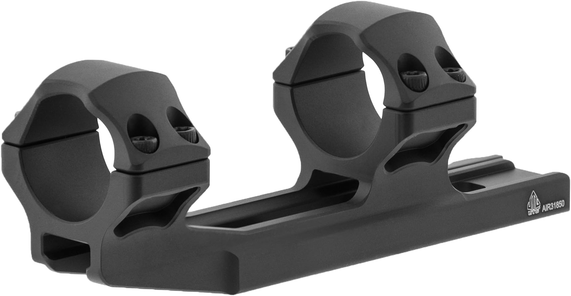 UTG ACCU-SYNC 30 mm M Pro 50 mm offset picatinny rings AIR31850 assembly, black, one size