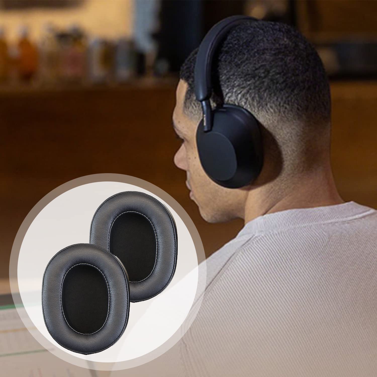 WH-1000XM5 Almofadas de ouvido de espuma com cancelamento de ruído