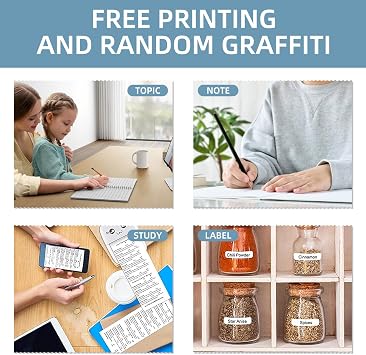 Mini Thermal Printer,Bluetooth Labler Maker,Portable Thermal Printing Machine for Picture DIY Handcraft List Meno Notes Journal Receipt Instant Printer