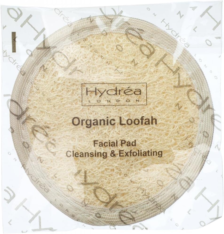 Hydrea London Organic Egyptian Loofah Facial Cleansing & Exfoliating Pad LO10