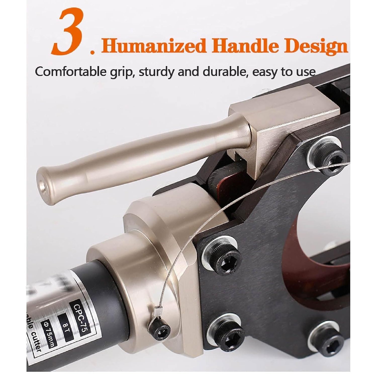 Hydraulic Cable Pliers Hydraulic Cable Cutter, Hand Cutting Tool 7T/8T/10T, for Cutting Cu/Al and Armored Cable