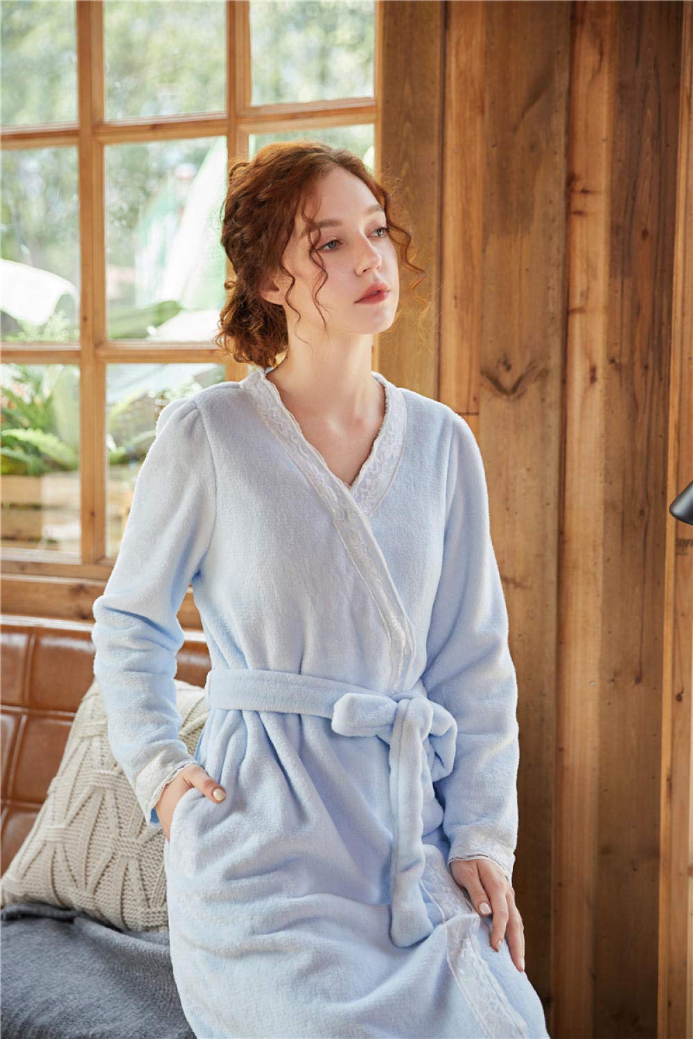 Pigiama Bradipo da Donna, Camicia da Notte Lunga in Peluche da Donna, Accappatoio Vintage Allentato, Pigiama di Flanella