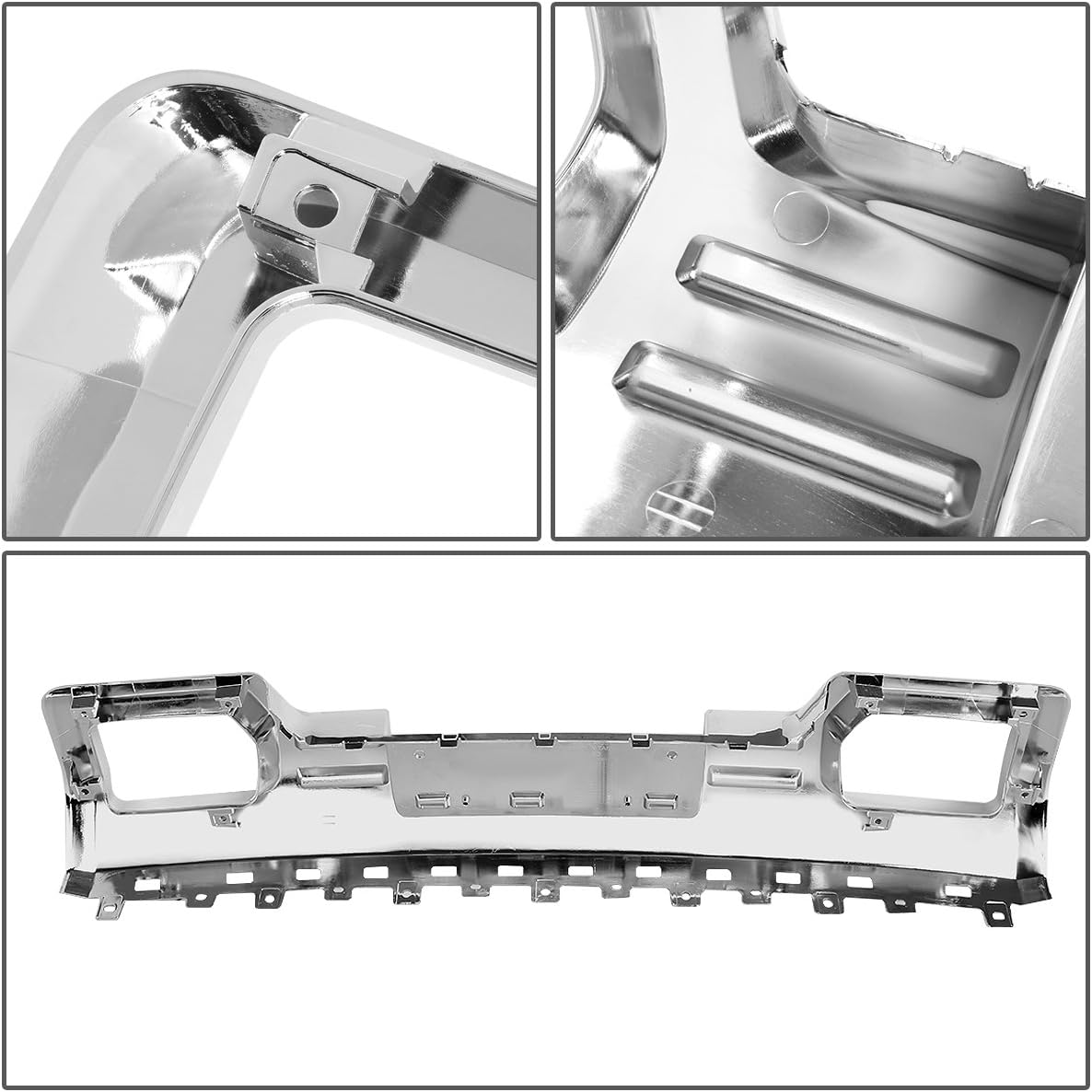 DNA Motoring GRLDDENL-GMCSIE14-CH ABS Plastic Front Bumper Grille [For 14-15 GMC Sierra 1500]