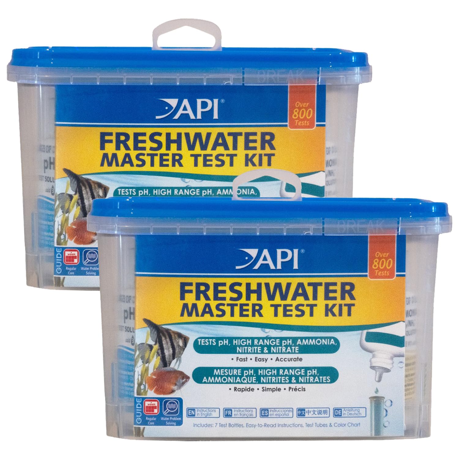 API 800 Test Freshwater Aquarium Water Master Test Kit (Pack of 2)
