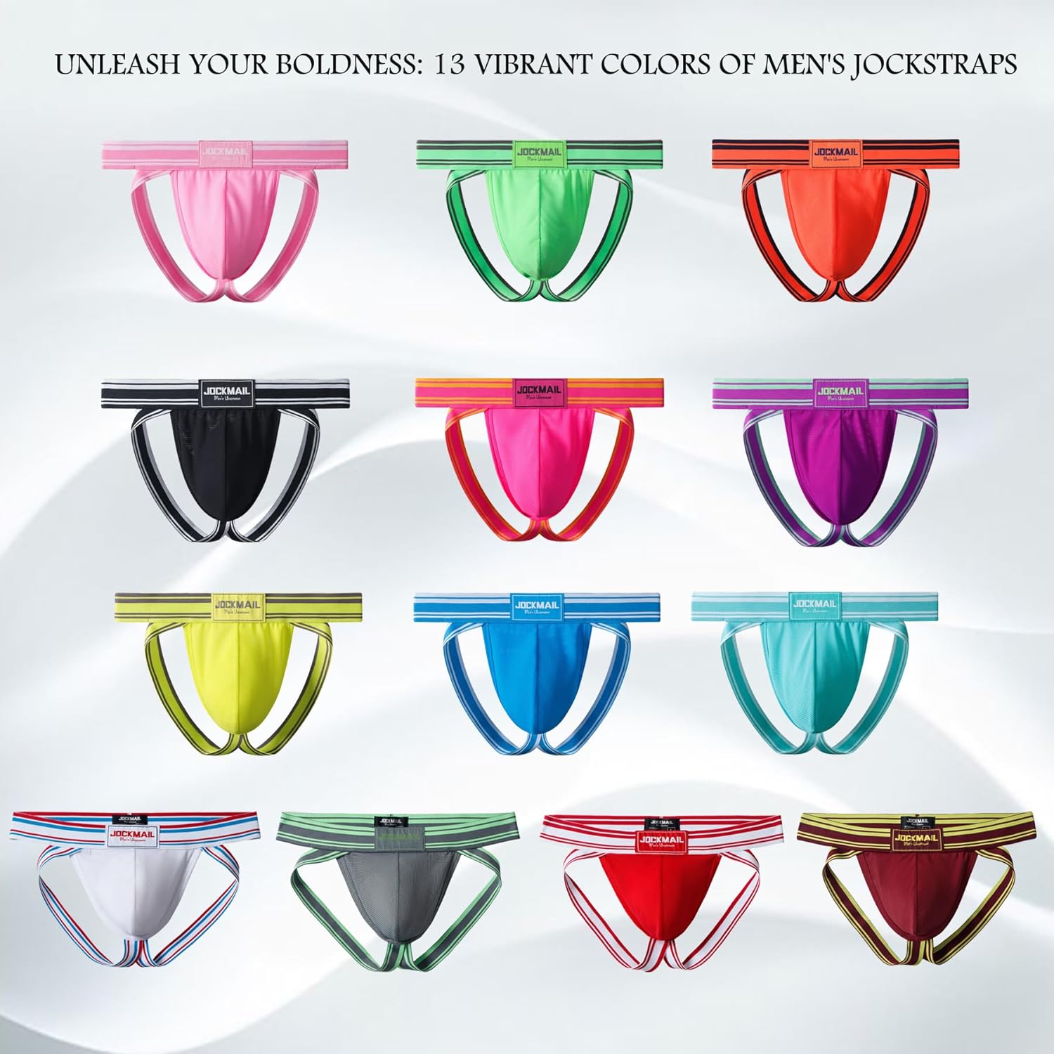 JOCKMAIL Men's Jockstrap Underwear Athletic Supporter Low Rise Briefs Sport Underwear - Image 7