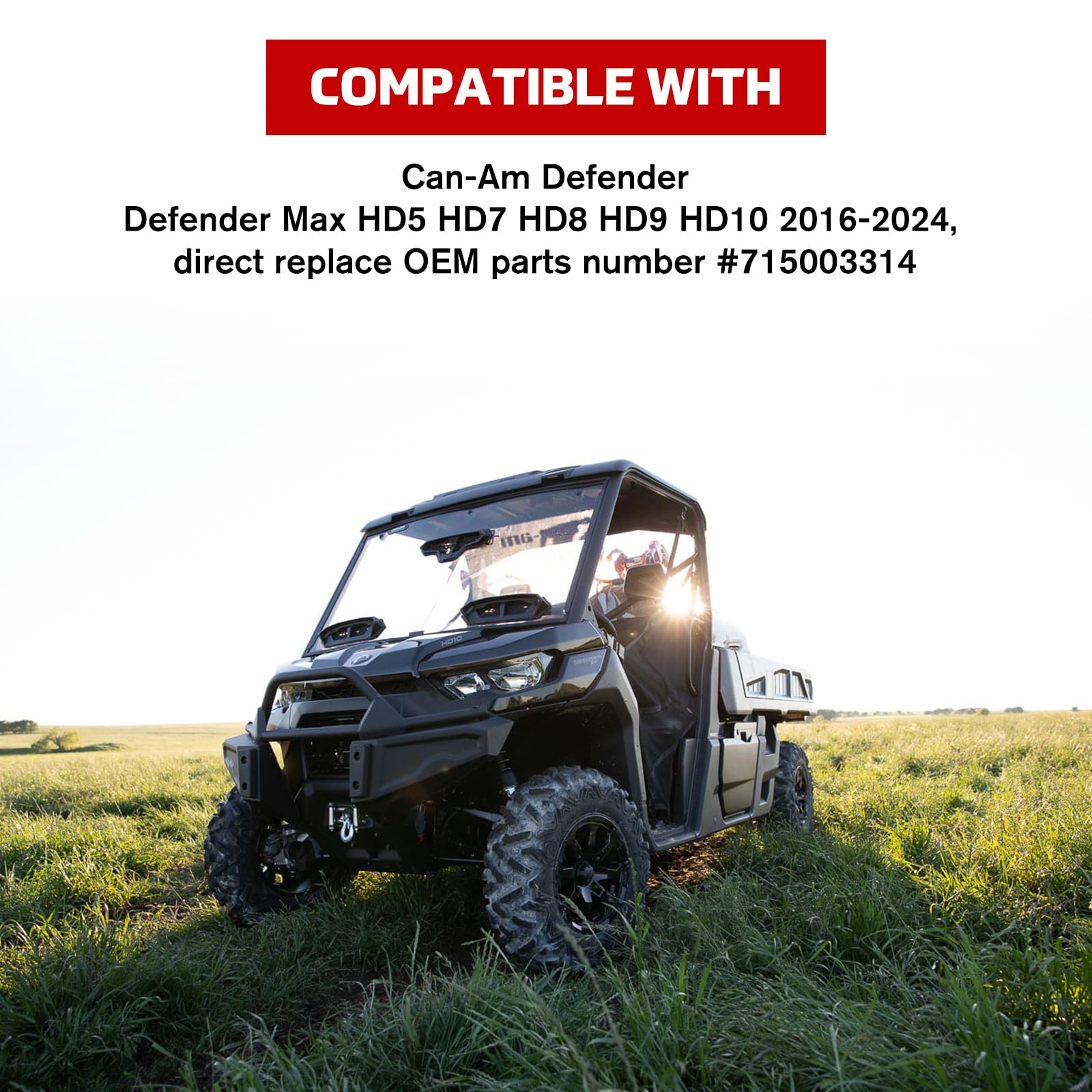 Can Am Defender - Caja de almacenamiento para debajo del asiento, contenedor de almacenamiento extraíble para Can Am HD5 HD7 HD8 HD9 HD10 MAX 2016-2024 accesorios, repuesto #715003314