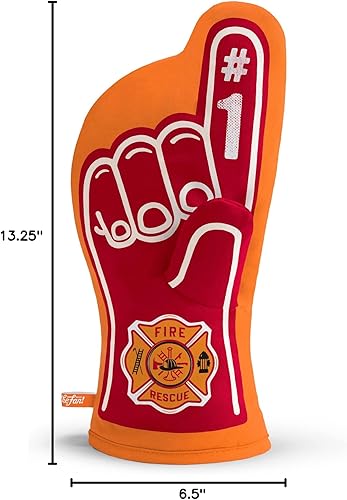 Vista 6 de YouTheFan Manopla de horno bombero #1