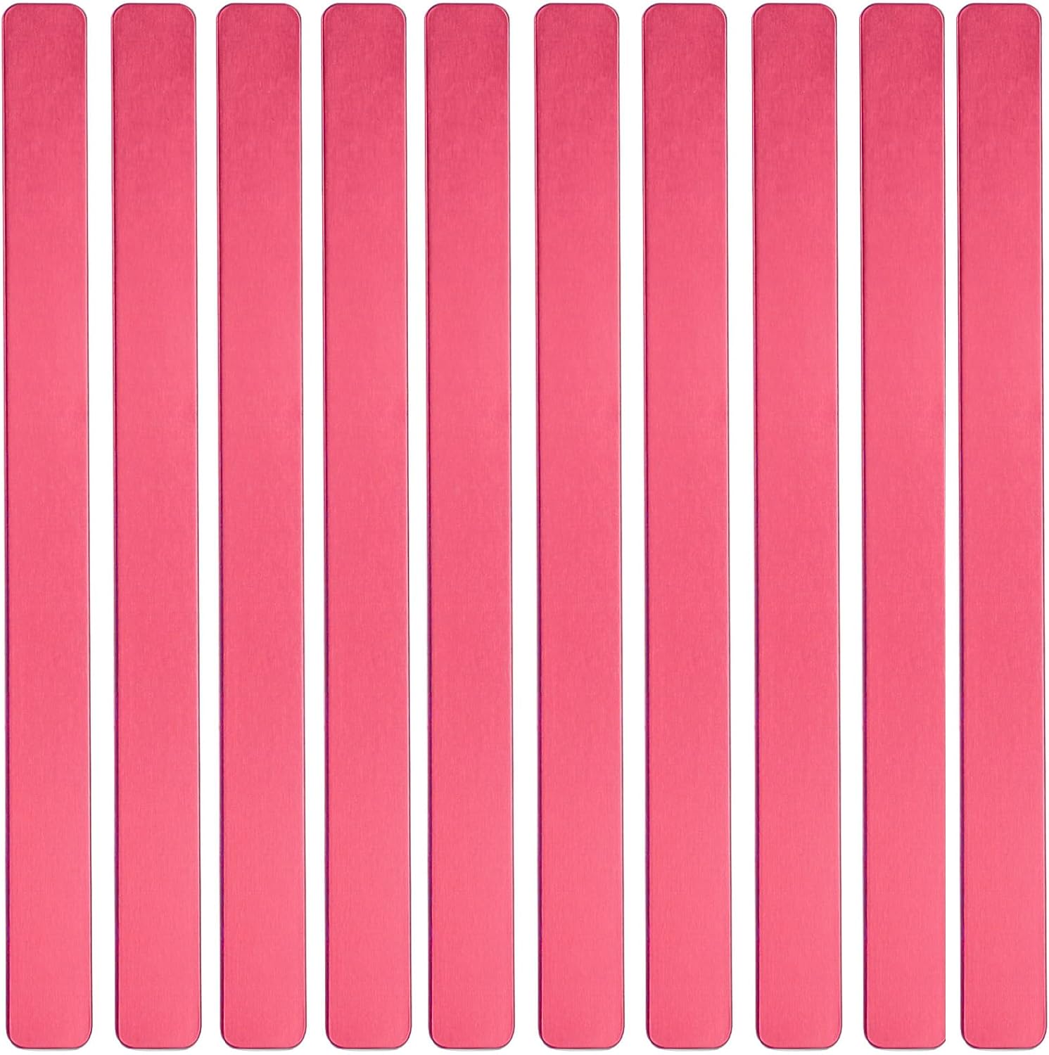 ABBECIAO Anodized Aluminum Bracelet Engravable Blanks 7" x 0.5" x 0.05" Laser Engraving Blanks (Pack of 10) Gold