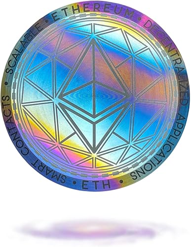 Miniatura 2 de Monedas criptográficas físicas personalizadas Ethereum (ETH) Galaxy Coin que puedes almacenar  Tecnología de anodización y coloración electrolítica
