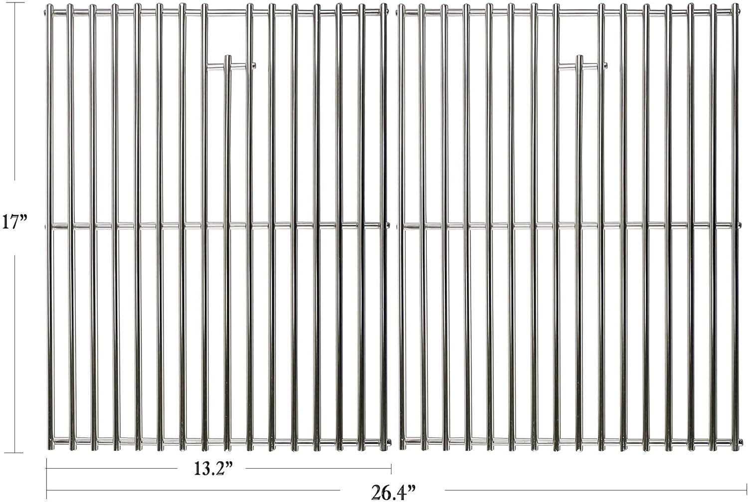 Hisencn 304 Stainless Steel Grill Parts Kit for Home Depot Nexgrill 4 Burner 720-0830H, 720-0830D, 720-0783E Gas Grill Models, Grill Burner, Heat Plate, Cooking Grates Grill Replacement Kit