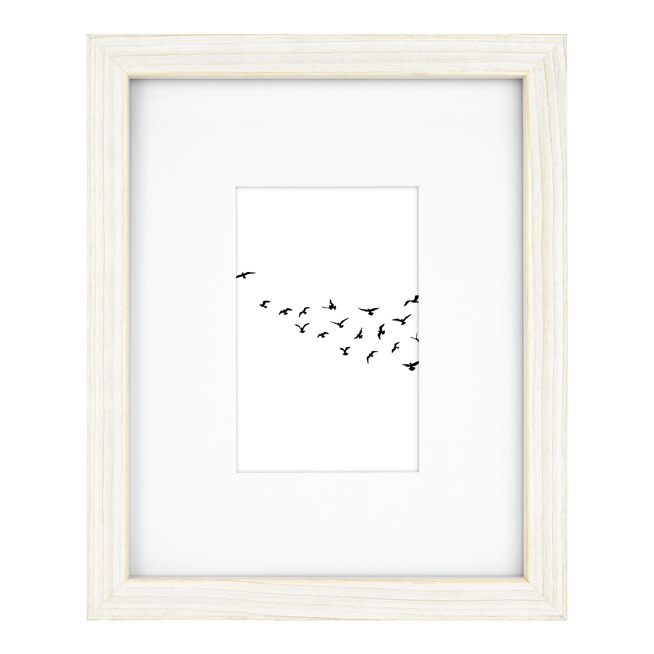 Master and Co. Galeri Ahşap Çerçeve, Beyaz, 20 x 25 cm mat 10 x 15 cm