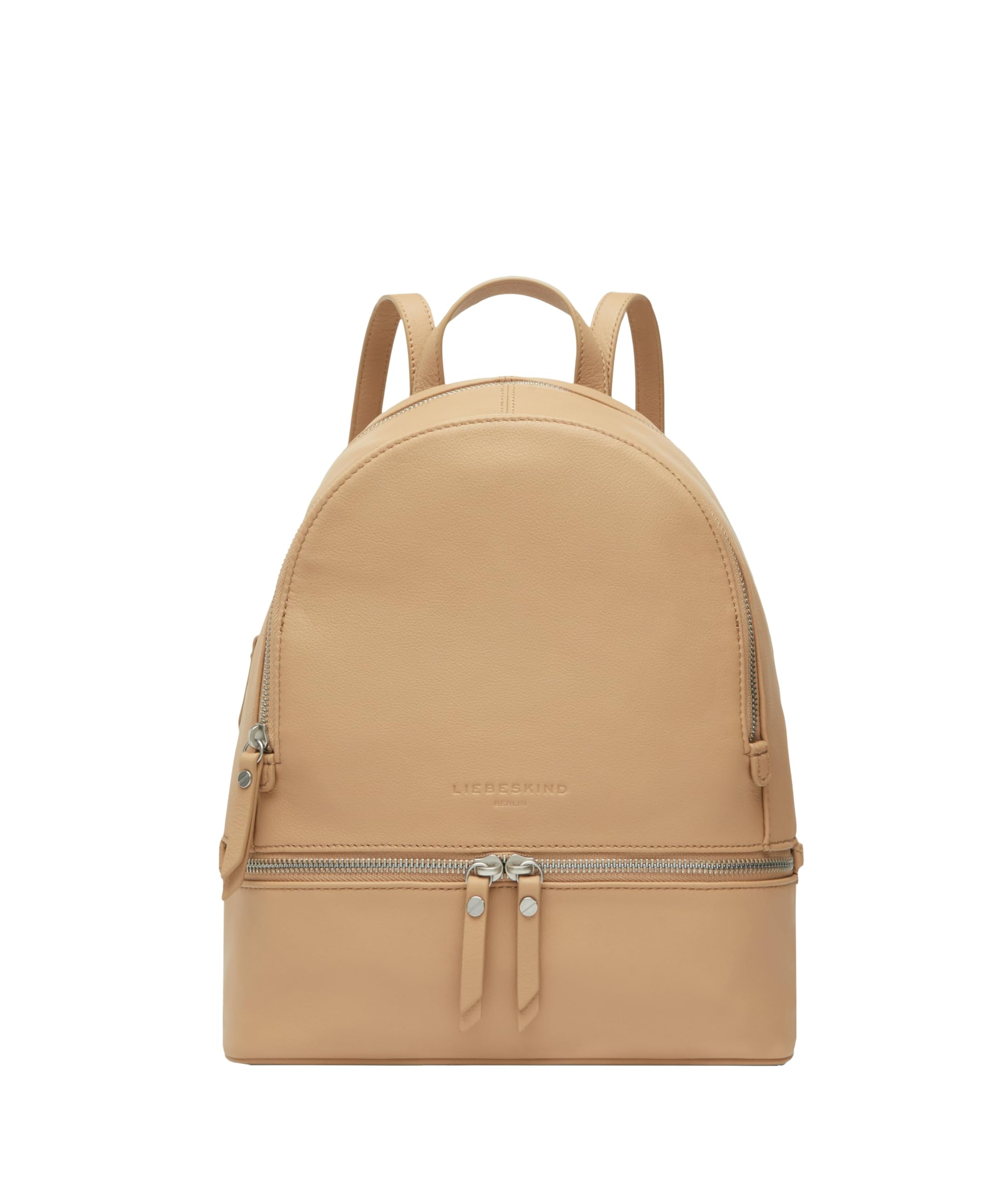 Liebeskind Berlin Rucksack „Alita“ I Hochwertiger Backpack aus weichem Rindsleder mit Reißverschlussfächern und verstellbarem Schulterriemen I Damen-Rucksack
