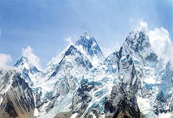 Yeele Snow Mountain Himalaya Backdrop Mount Everest With Beautiful Sky And Khumbu Valley Photography Background 9x6ft Selfies Portrait And Holiday Pictures Photoshoot Christmas Photos Props Wallpaper Amazon In Electronics