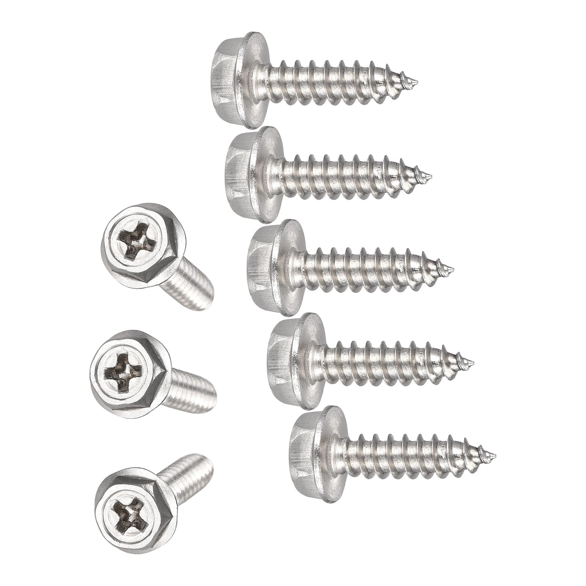 TA-VIGOR M4 x 16mm Self Tapping Screws, 100Pcs Phillips Head Metal Screws — image 1