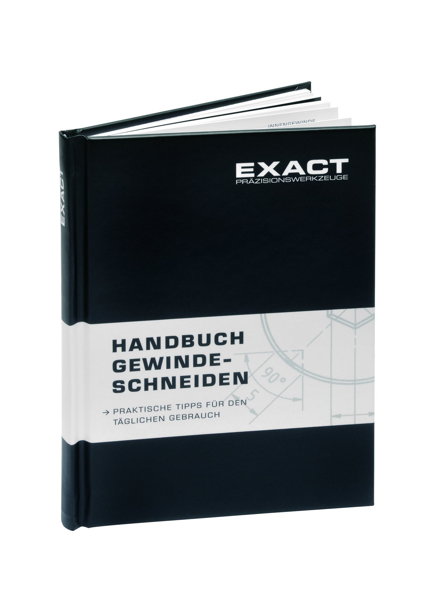 Exact 05117 Maschinengewindebohrer - Satz M3-12 in HSS-E 35° RSP 7-teilig DIN 371/376 inkl. Handbuch Gewindeschneiden