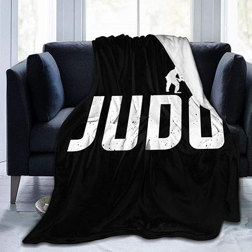 Manta de forro polar de Judo de felpa, muy suave, reversible, de franela de microfibra, 60 x 50 pulgadas