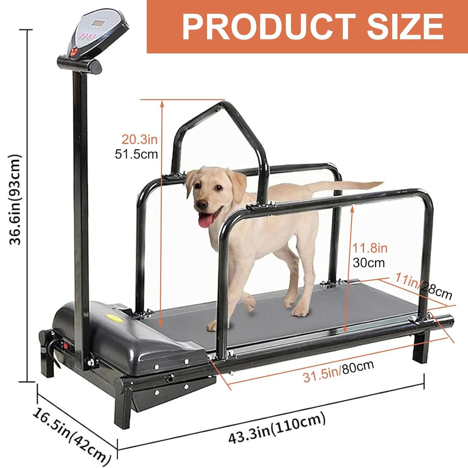 Cinta de correr para perros de interior con pantalla LCD, máquina de correr silenciosa para perros pequeños y medianos, ejercicio de fitness