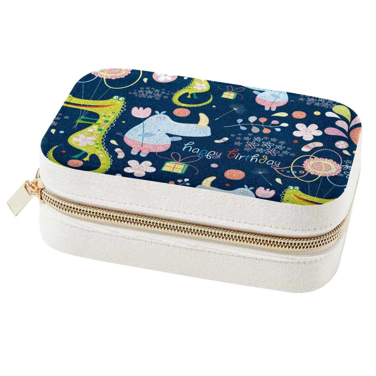 Boîte à bijoux portable petit format pour rangement colliers bagues femmes
