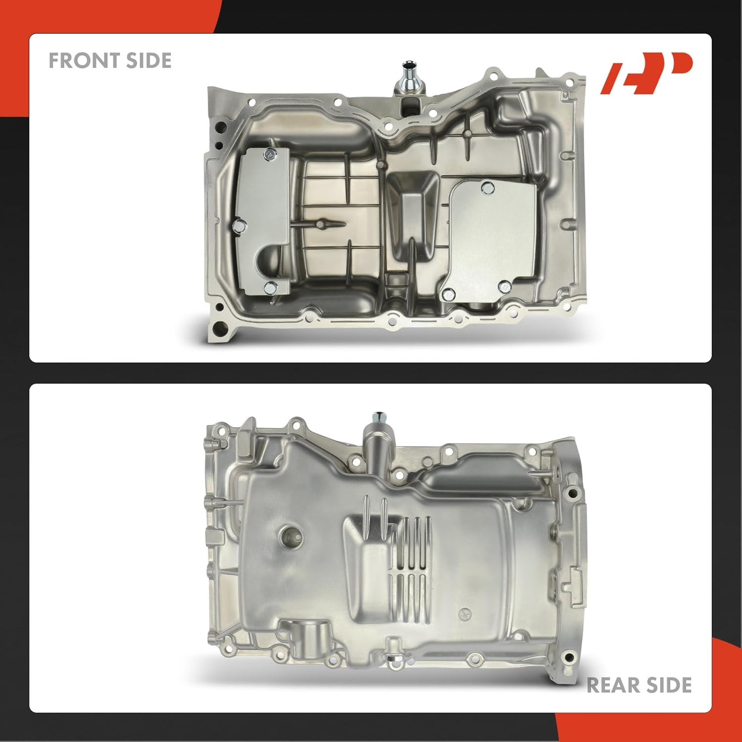 A-Premium Engine Oil Pan Sump with Drain Plug Compatible with Ford Escape 2005-2008, Focus 2003-2007 & Mazda 6 2003-2005, Tribute 2005-2008 & Mercury Mariner 2005-2008, 2.3L
