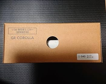 トヨタGRカローラ　後期型　1/30スケール 色スーパーホワイトⅡ（040） Amazon.co.jp: トヨタ GRカローラ スーパーホワイトⅡ 040