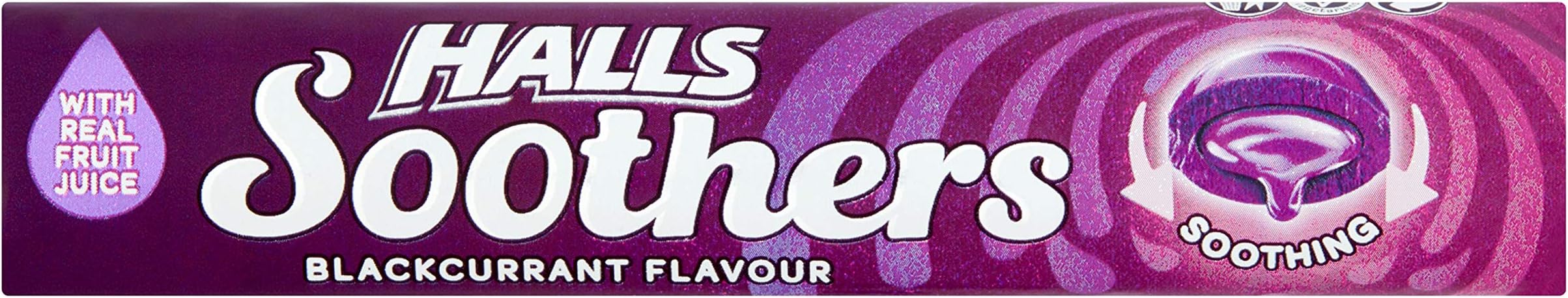 Halls 10 Blackcurrant Soothers, 45 g