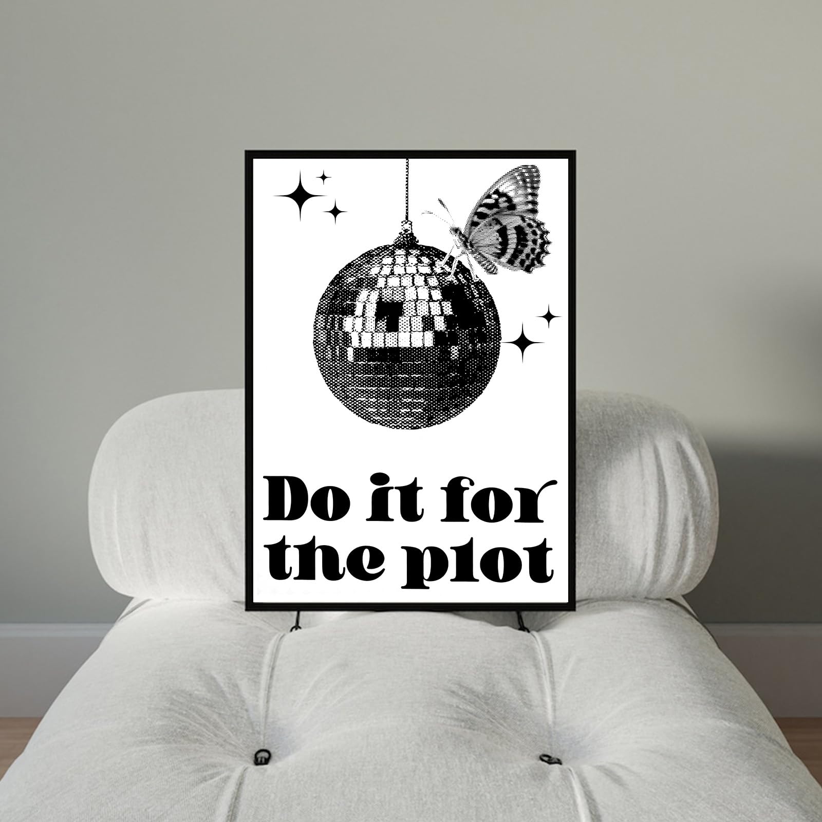 Disco Ball Wall Art Preppy Disco Bar Cart Poster Bar Wall Art