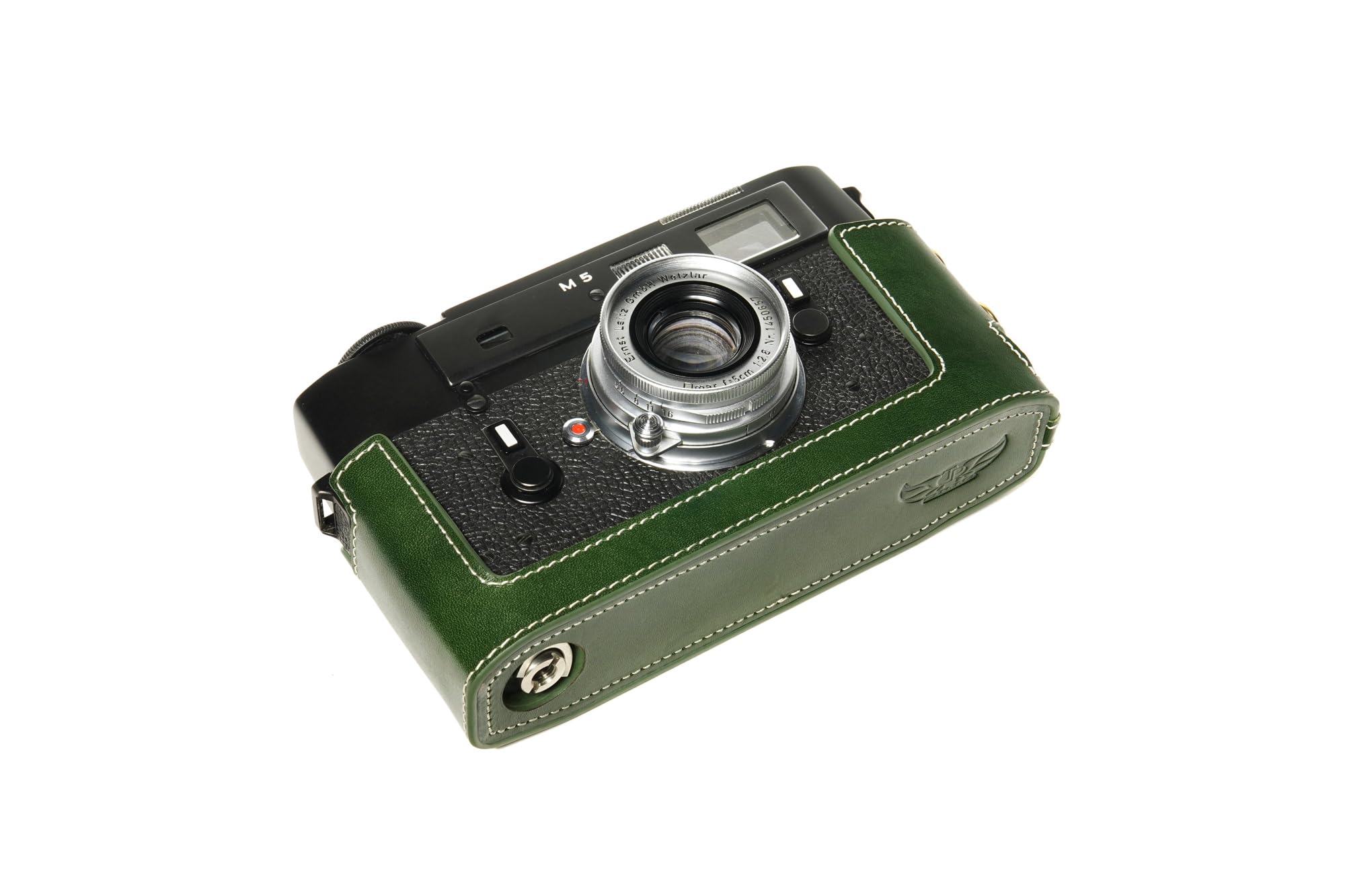 Amazon.com: Handmade Genuine Real Leather Half Camera Case Bag