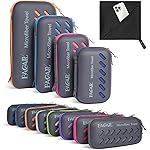 BAGAIL Camping Towel with EVA Case, Compact & Ultra Soft Microfiber Travel Towel - Super Absorbent & Lightweight Quick Dry Towels for Sports, Beach, Gym, Backpacking, Hiking and Yoga - Black, XXS