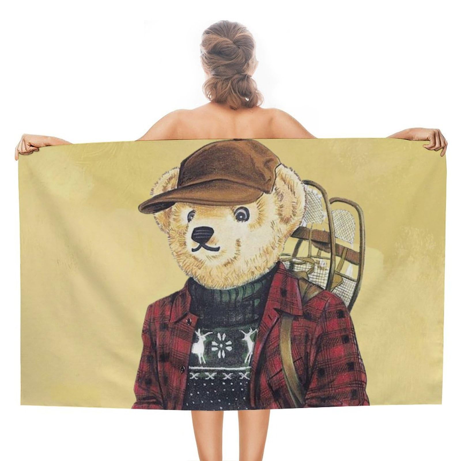 Amazon｜Polo クマちゃんバスタオル大判フェイスタオル上品肌触り