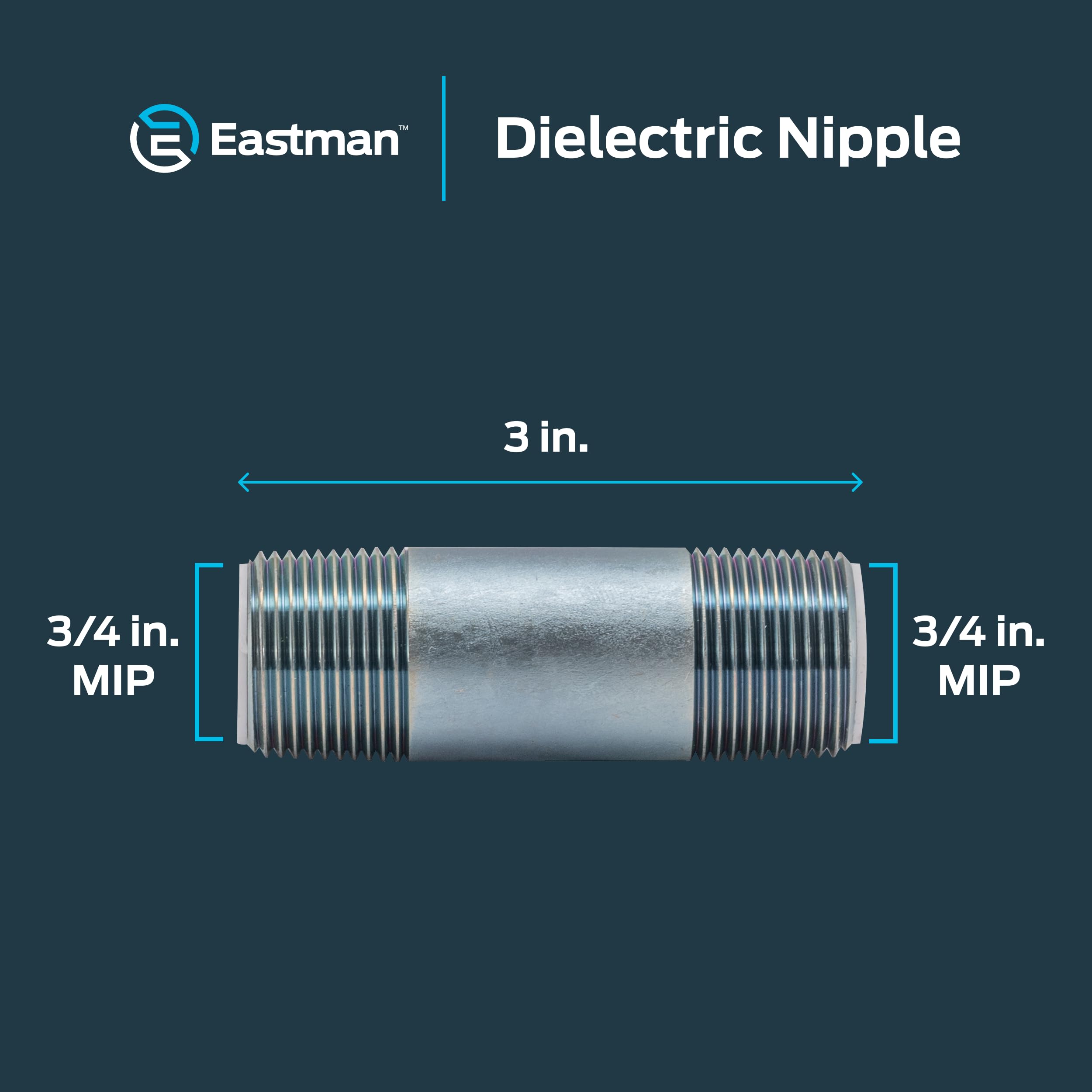 Eastman 60095 Dielectric Nipple, 3/4