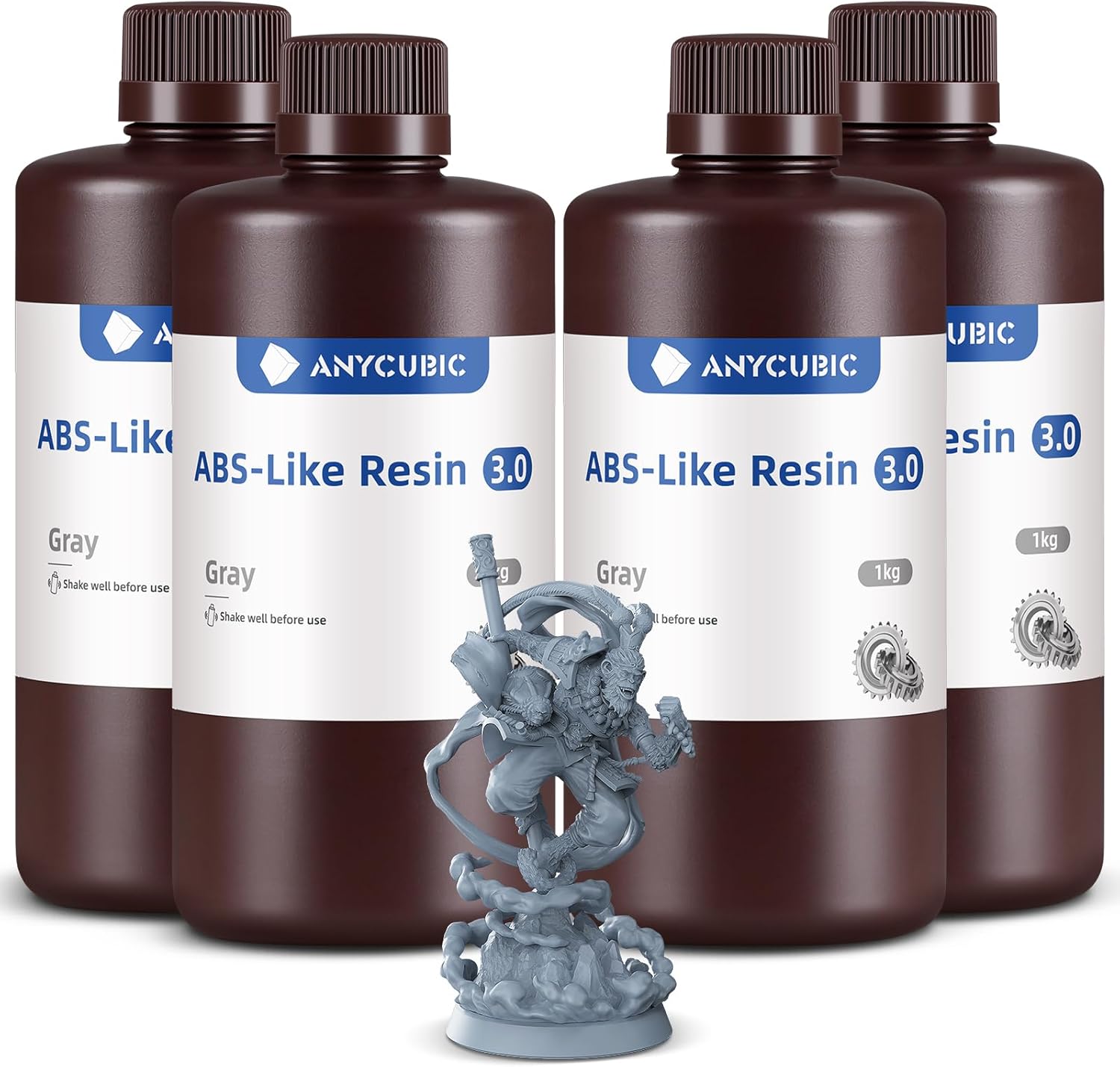 Anycubic ABS-Like Resin 3.0 4kg grey resin for LCD printers