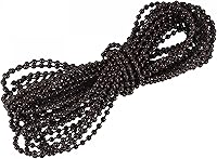 Vista 13 de uxcell Cable de cadena con cuentas, 2.19 yardas, persianas enrollables verticales romanas para cortinas de ventana, piezas de repuesto, color beige